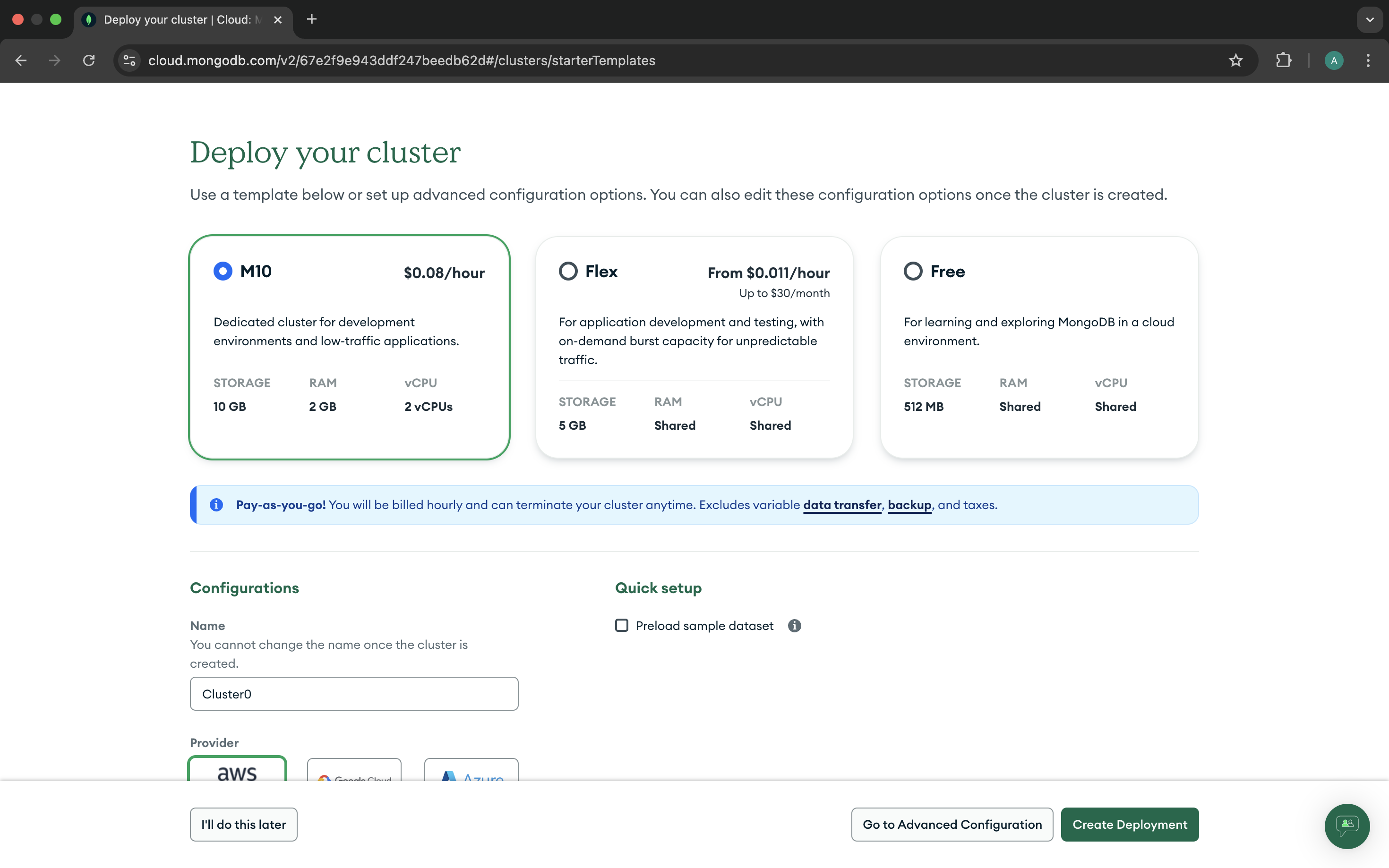 MongoDB Atlas